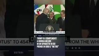 Trump compliments Giorgia Meloni in a skit where he mocks the 
