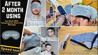 After 2 Month Using Eye Mask -Temperature, Warm Eye Massage for Sleep, Eye Strain, Puffy Eyes Review