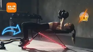 Mejor BANCO DE GYM TEMU 2026😱 | &iquest;Vale la Pena? Banco Multifuncional para Entrenar en Casa🔥💪