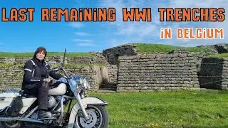 The last remaining WWI trenches in Belgium | FLanders Fields motorcycle tour Ride 1 | Ypres