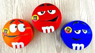 M&M&rsquo;s Candy Tins 🍫 Orange Red Blue | Fun Sweet Unboxing