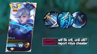 NEW META MIYA BLUE BUILD!! (+200% CRIT chance + UNLI ultimate💀)  BEST BUILD FOR SOLO RANK!