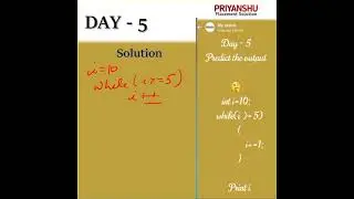 Day - 5 || Logic Development || #shorts #coding #priyanshuclasses #learncoding