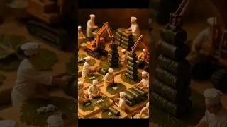 AI Miniature studio working 😀❤️✨ #MiniatureCooking #AIcooking #trending #viral #cartoon #satisfying
