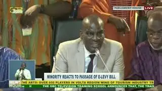 Minority reacts to passage of E-levy bill