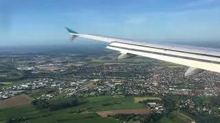 Landeanflug Eurowings EW 1790 Airbus A320-214 München – Weeze 21.07.2017