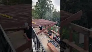Deck building on groundscrews #framing #deckbuilder #losangeles #contractor #protips #timelapse