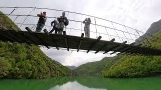 Shkopet bridge #colgante #bridge #lake #albania 