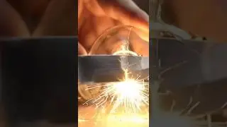 ASMR Cutting through moon magma and a light bulb
