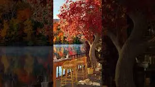 Relaxing Jazz Instrumental Music in Cozy Coffee Shop Ambience #shorts #jazz #relaxingjazz #autumn