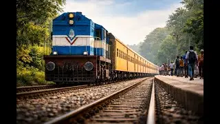 A Train Arrives, Takes Lives Along, and Moves On 🚆 | Cinematic Railway Moment