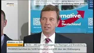 Landtagswahl: Pressekonferenz der AfD am 15.09.2014