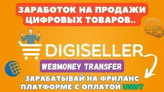 Digiseller - Зарабатывай на продаже Цифровых товаров / Интеграция с Webmoney / Фриланс Работа USDT💸