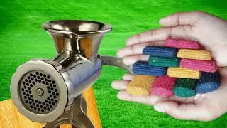EXPERIMENT COLORFUL COOKIES vs MEAT GRINDER