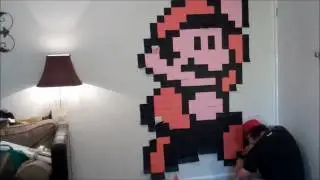8 Bit Mario! Post It Note Wall Art [HD]