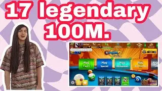 17 legendary cue id  360 level 100m coin #8ballpool #level #coins
