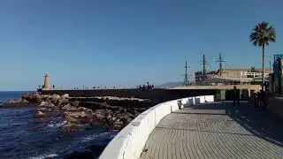 Cyprus, Center Kyrenia, winter, before New 2019 Year