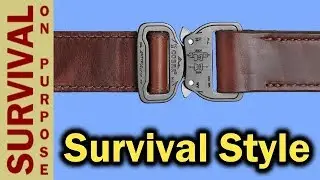 Leather Cobra Buckle Gun Belt From Klik Belt