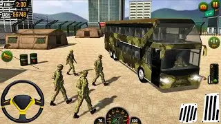 Real Army Bus Driver Games 2025 | US Army Transport Bus Driving Game 3D | Android GamePlay