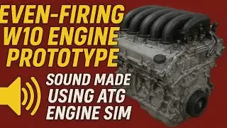 Even-firing W10 engine prototype sound made using ATG engine sim