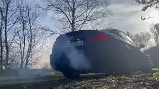 335d coldstart straight pipe, drifting