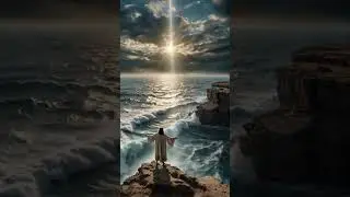 Even in the Storm, God&rsquo;s Light Finds You | A POWERFUL Moment with Jesus 🤍 #shorts #jesus