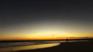 Sunset time lapse at Playa Del Rey