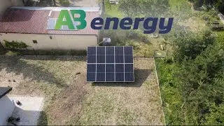 Instalacja fotowoltaiczna naziemna 5,9 kw na falowniku GoodWee z magazynem energii.