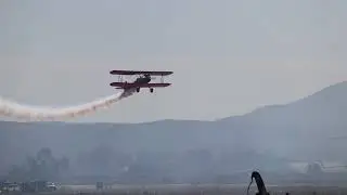 1940 Boeing 450 Stearman piloted by Vicky Benzing