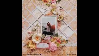 Background Technique- Scrapbooking/Mixed Media Layout- My Creative Scrapbook