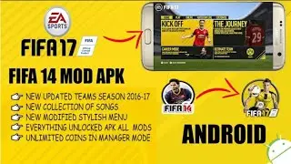 FIFA 17 on ANDROID APK+DATA | DOWNLOAD | FIFA 14 PATCHED VERSION