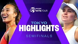 Zheng vs. Shnaider; Kenin battles Boulter in Tokyo semifinals | WTA Match Highlights