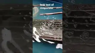 leak test of a/c evaporator