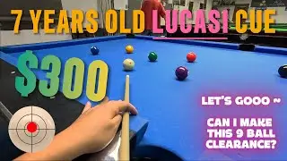 9 Ball Pool Clearance? Using a $300, 7 Years Old Lucasi Cue (Rack 17)