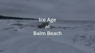 Arctic landscape at Balm Beach looks like Ice Age