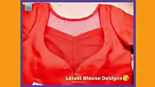 Latest blouse design boat neck designs