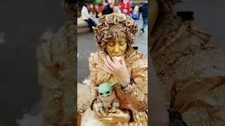 RedBeannCake for Gold Lady #goldenprincess #performer #viral #goldenlady #goldenqueen #disney #gold