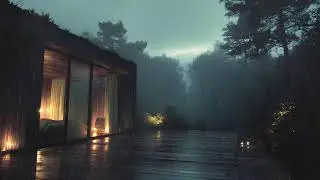 Forest Cabin Surrounded by Gentle Rain 🌧 | Relax and Fall Asleep Naturally