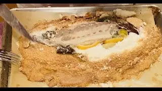 Salt Baked Striped Bass