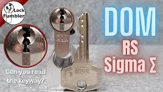 This door lock has a very special keyway, the DOM RS Sigma picked and gutted [324]