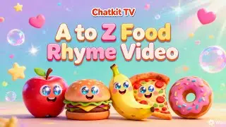 A to Z Food Rhyme 🍎🍌 | ABC Food Song for Kids | Learn Alphabets with Food | ChatKit TV 