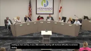 December 9, 2025: Hernando County School Board Meeting