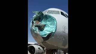 American Flight Makes Emergency Landing After Hail Storm Shatters Windshield | AVIATION NEWS