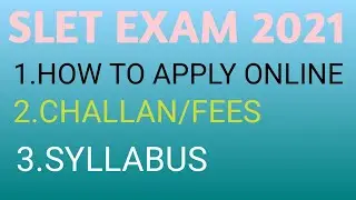 How to apply SLET exam in Ne region 2021.#sletexam #guwahatiuniversity