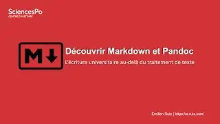 Découvrir Markdown et Pandoc