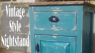 Деревянная туманная тумбочка