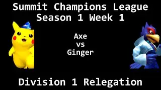 SCL1.1 - Axe (Pikachu) vs Ginger (Falco) - Division 1 Relegation