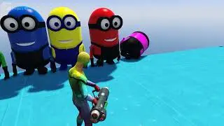 Project 65  Minions vs Gravity - GTA 5 Ragdoll Fails 💛 #FunnyRagdoll