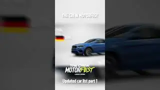 THE CREW MOTORFEST CAR LIST PART 1 #shorts #thecrewmotorfest