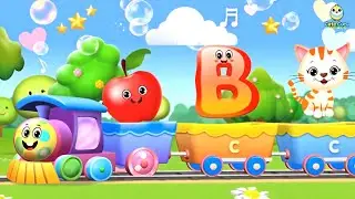 Learn ABC with Train 🚂 | Fun Alphabet Cartoon for Toddlers